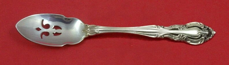 Vivaldi by Alvin Sterling Silver Olive Spoon Pierced 5 34 Custom Made