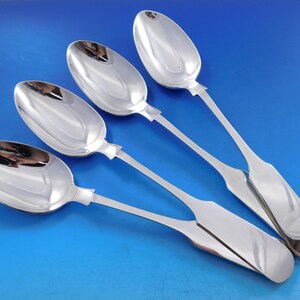 Old English Tipt by Gorham Sterling Silver Serving Spoon Set of 4 pieces 9 1/8&quot;