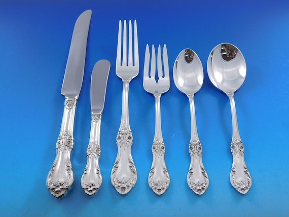 ち*き様   ROSE スプーン STERLING 925 Wild Rose by International Sterling Silver Flatware Set 8 Service