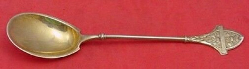 Ivy by Gorham Sterling Silver Ice Cream Spoon Gold Washed 5 34