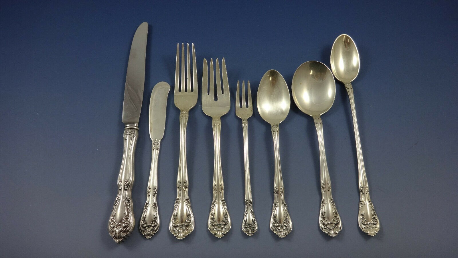 Chateau Rose by Alvin Sterling Silver Flatware Set for 12 Service