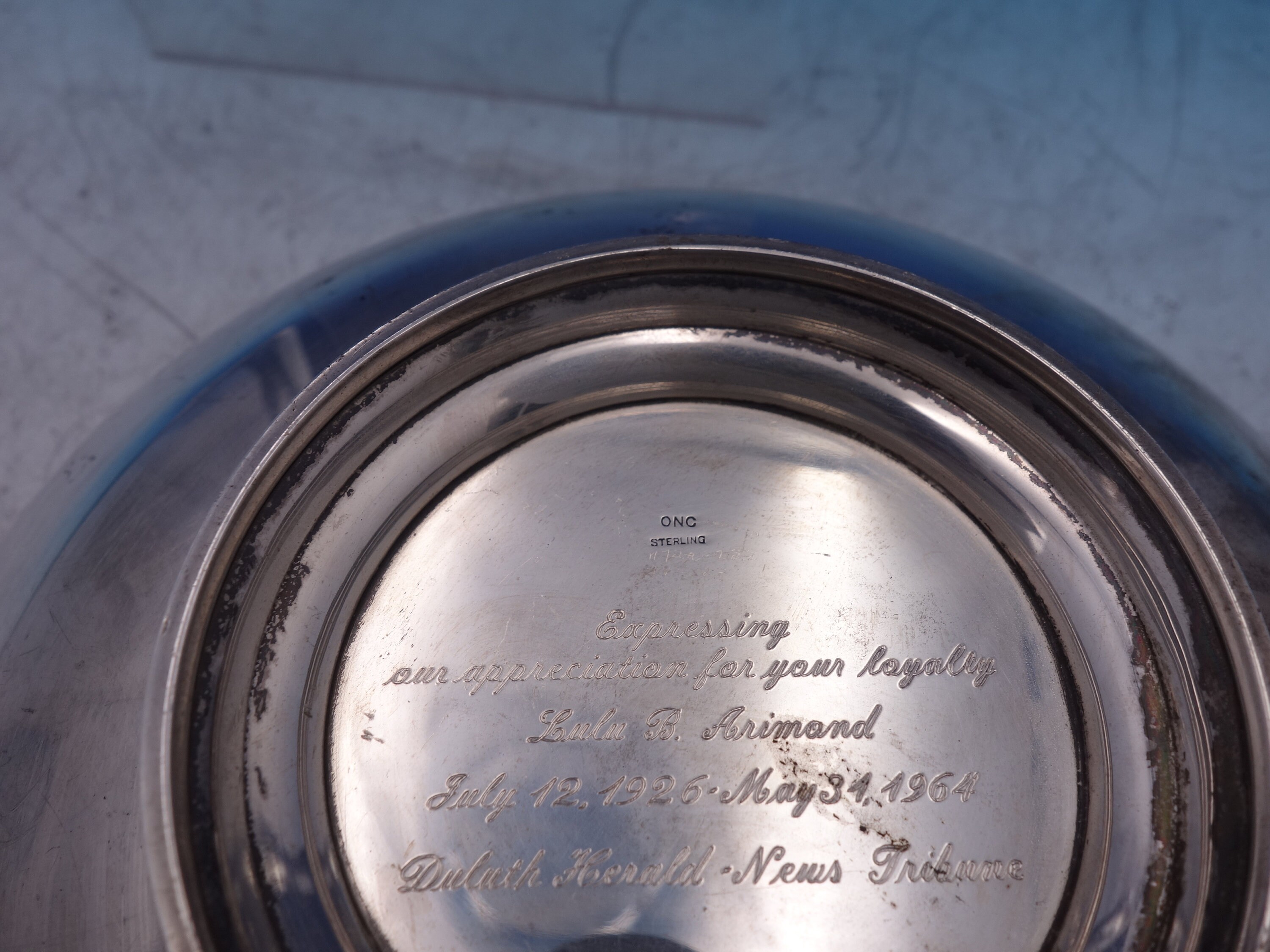 ONC　Old Newbury Crafters スターリングシルバー　ボウル Moulton by Old Newbury Crafters ONC Sterling Silver Fruit