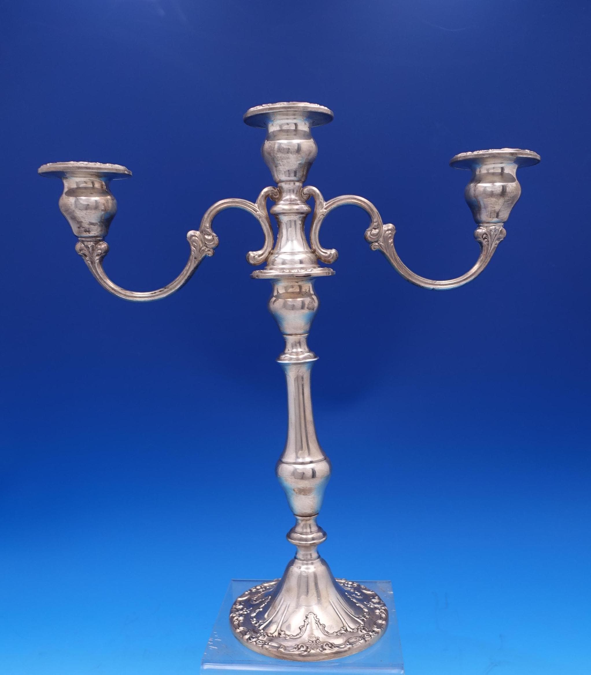 Chantilly by Gorham Duchess Sterling Silver Candelabra 3-light