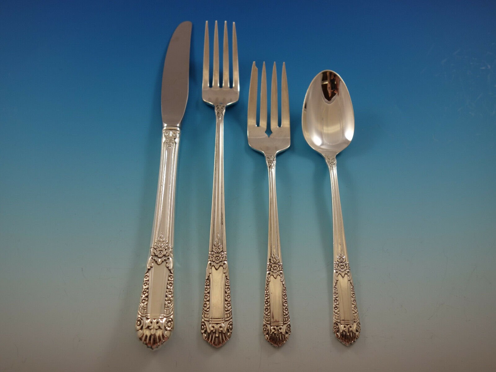 Inaugural by State House Sterling Silver Flatware Set for 8