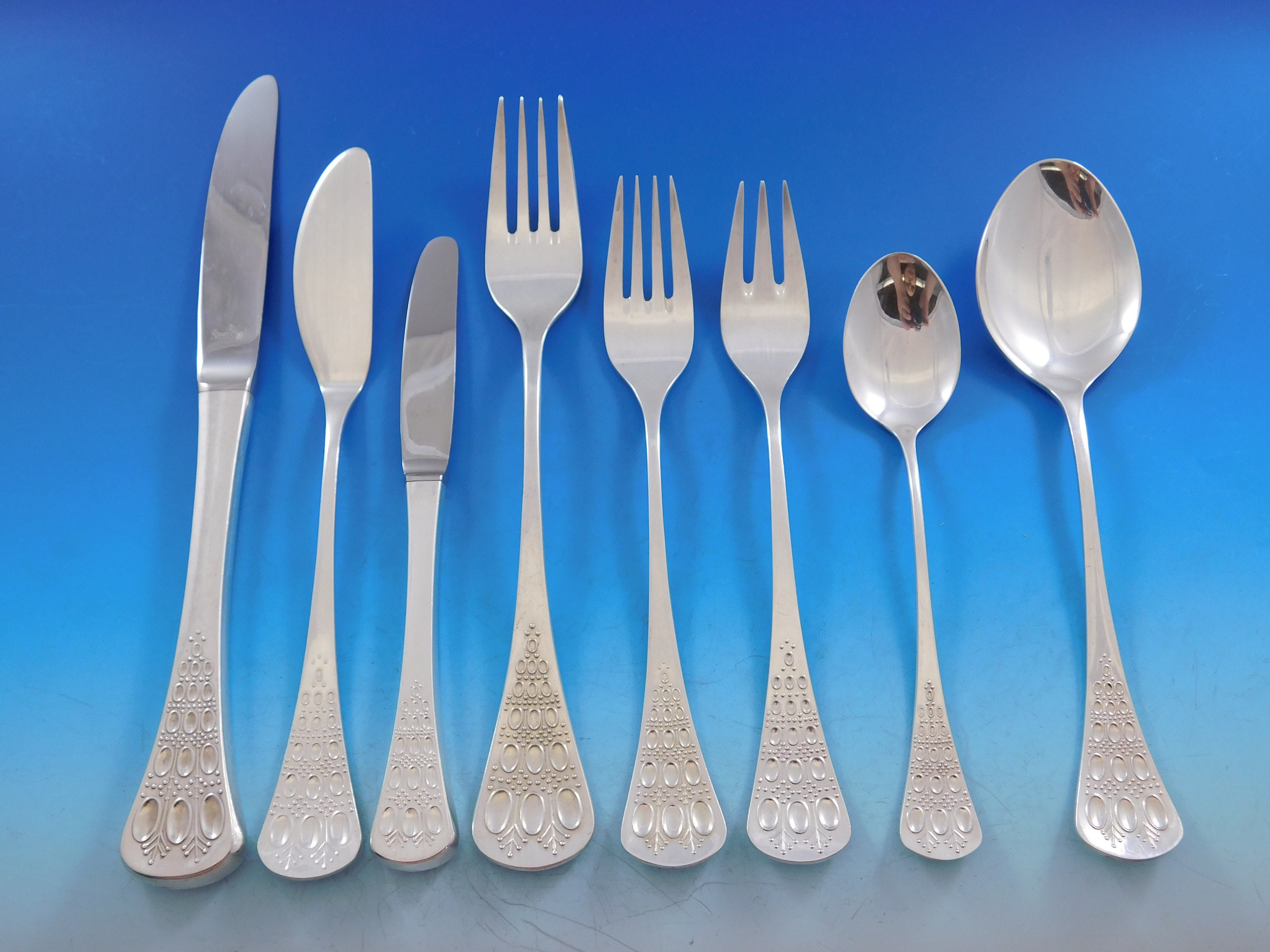 Romance by Bjorn Rosenthal Sterling Silver Flatware Set 51 Pc