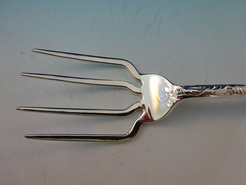 Saint Cloud by Gorham Sterling Silver BBQ Serving Fork 7 12 Custom