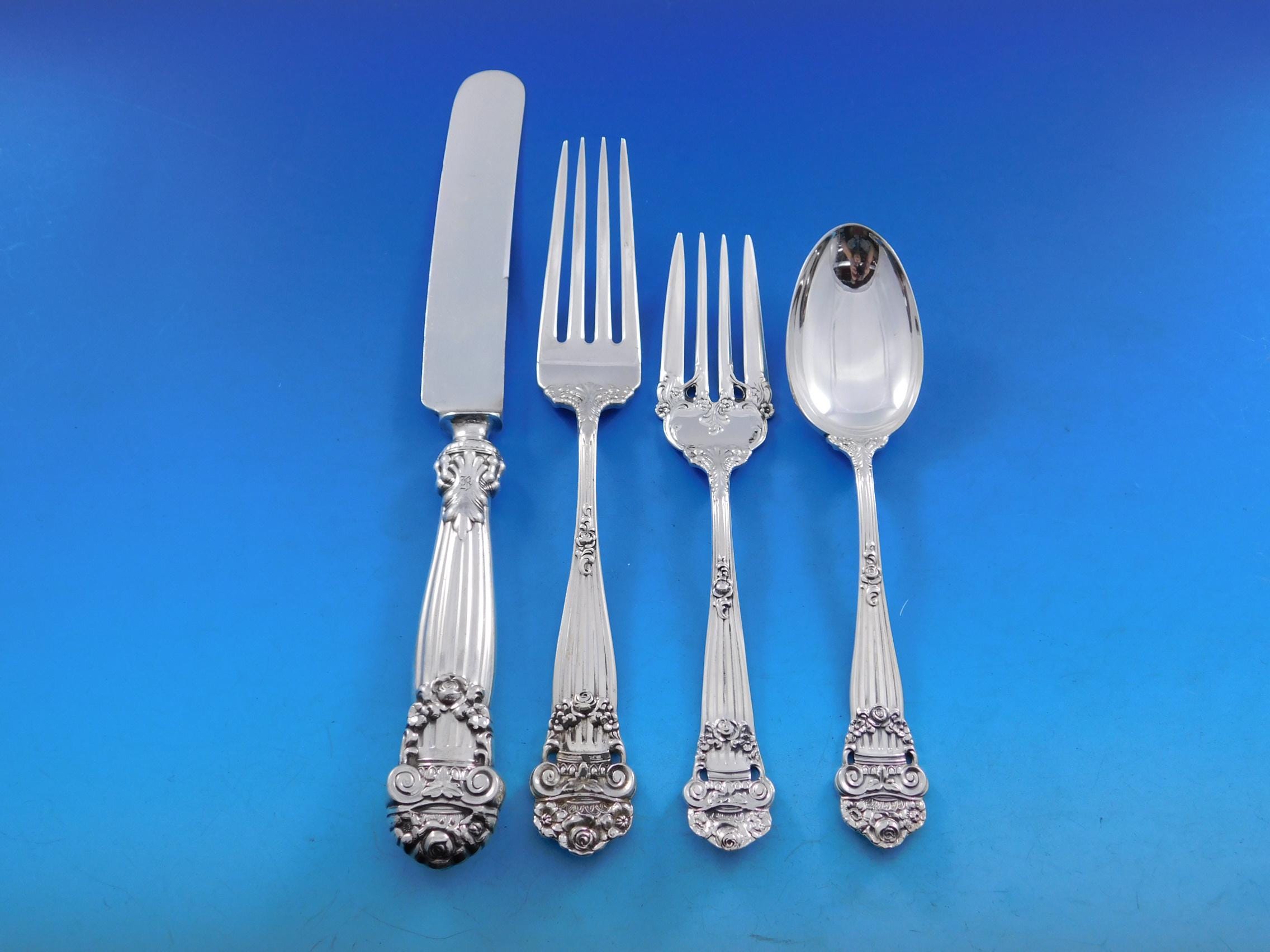 Georgian by Towle Sterling Silver Flatware Set for 12 Service 64