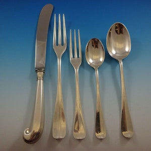Queen Anne Williamsburg by Stieff Sterling Silver Flatware Set 8 Service 41 Pcs
