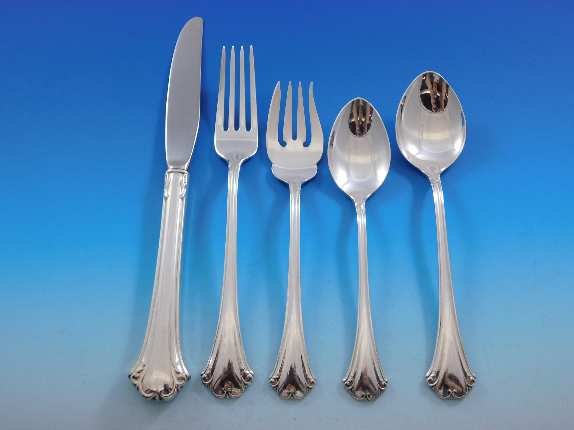 Reed & Barton French Chippendale Silverplate (RB4) Flatware