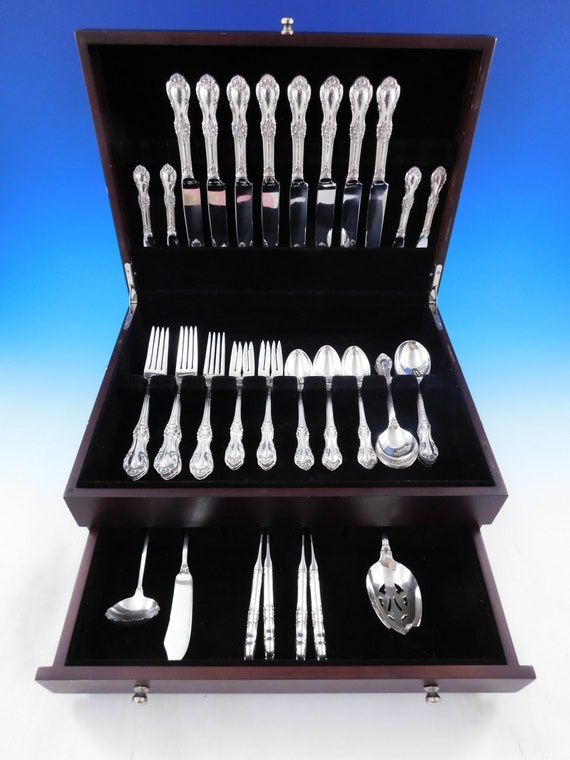 Wild Rose by International Sterling Silver Flatware Set 8 Service