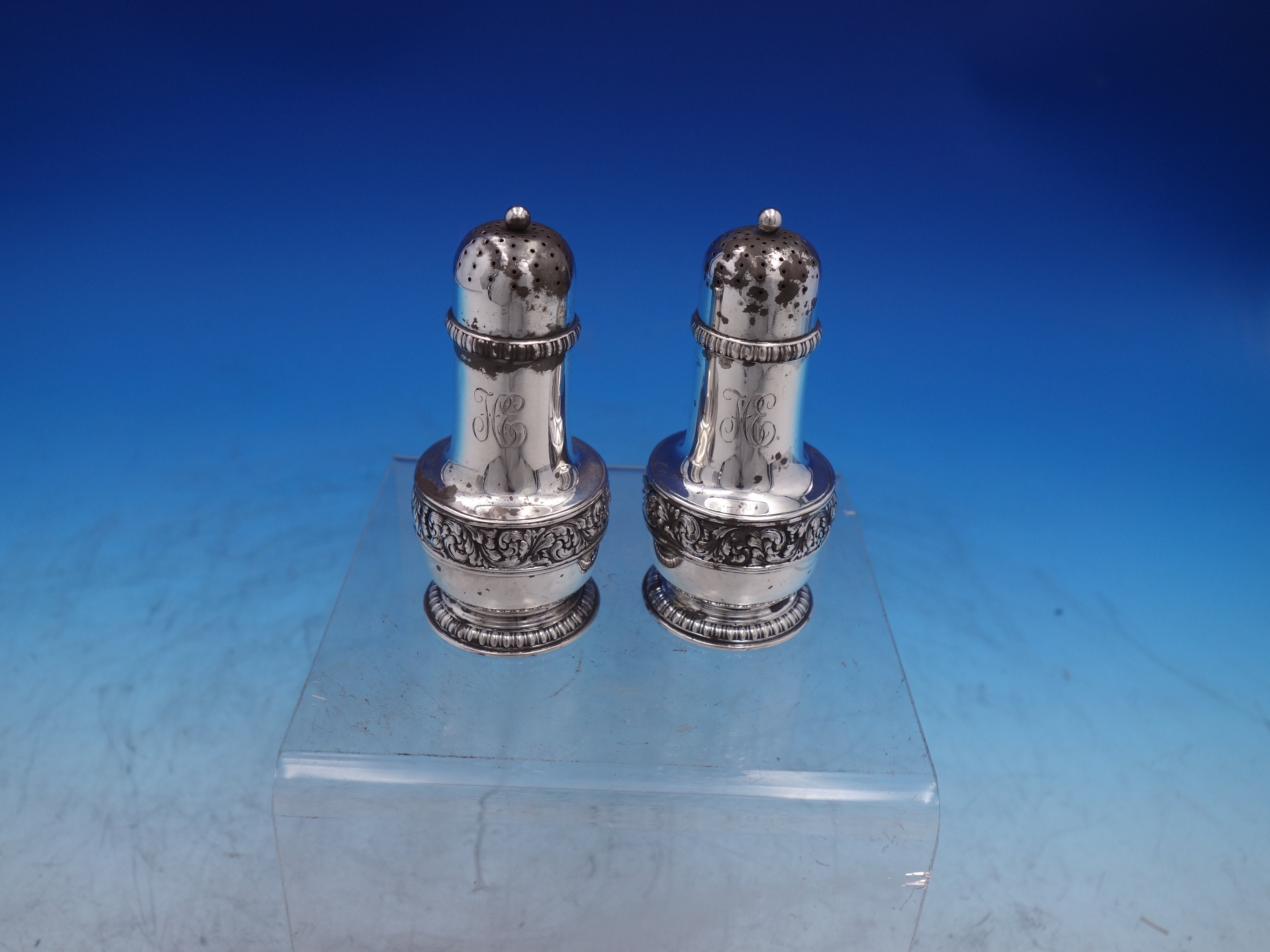 Tiffany and Co Sterling Silver Salt Pepper Shaker Set #7263