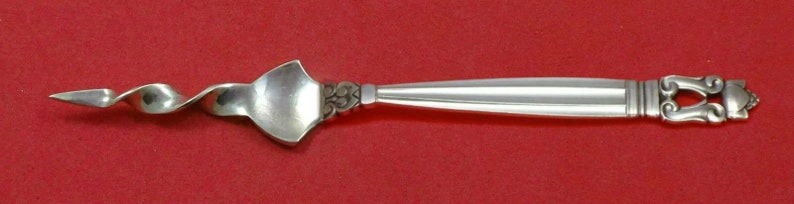 Acorn by Georg Jensen Sterling Silver Butter Pick Twisted 5 34 Custom Made