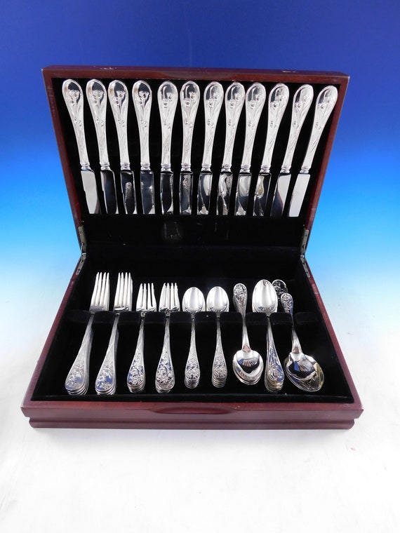 Quintessence by Lunt Sterling Silver Flatware Set for 12 Service