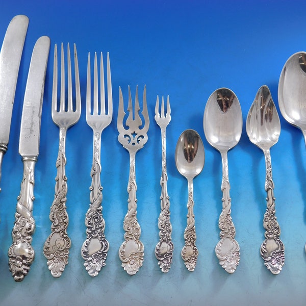 Columbia by 1847 Rogers Silverplate Flatware Set for 12 Service 128 pcs