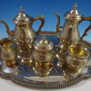 Kensington By Gorham Sterling Silver Tea Set 6pc With &quot;d&quot; Monogram (#1188)