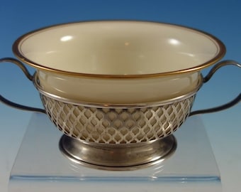 James E. Blake Sterling Silver Bouillon Cup #596 W/ Lenox Liner (#2856)
