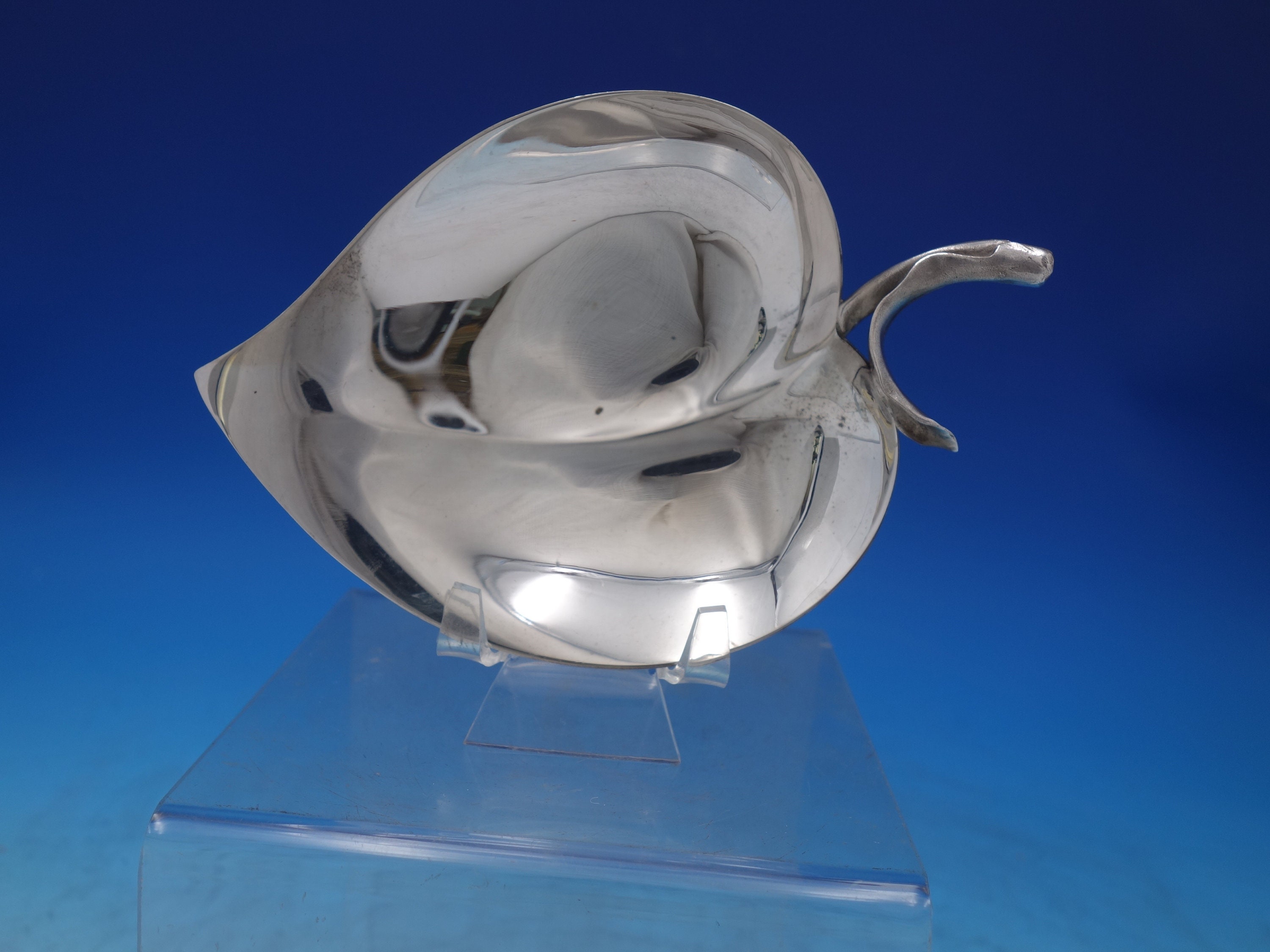 Tiffany and Co Sterling Silver Candy Dish Leaf Shape Ball Feet