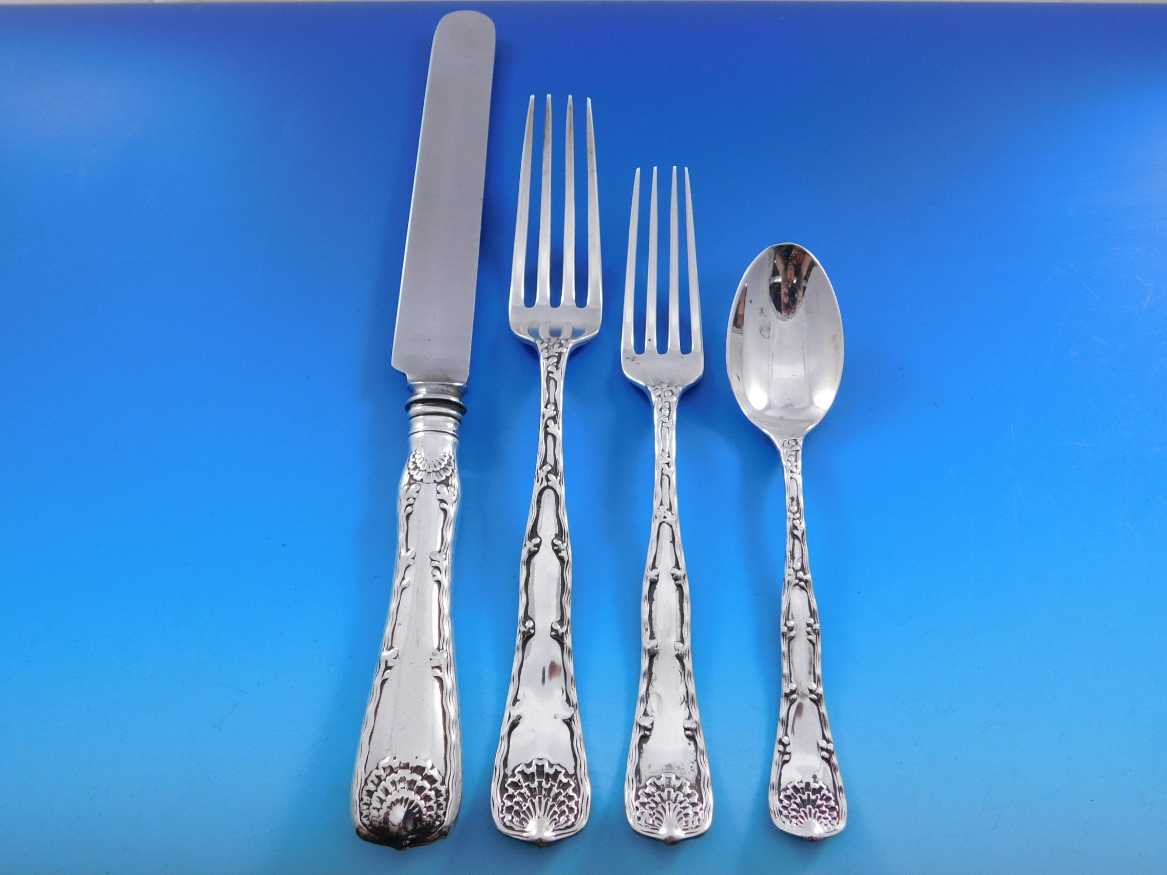Wave Edge by Tiffany and Co Sterling Silver Flatware Set 6 Service