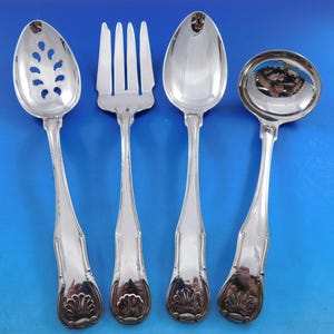 King by Kirk Sterling Silver Essential Hostess Serving Set 4-piece