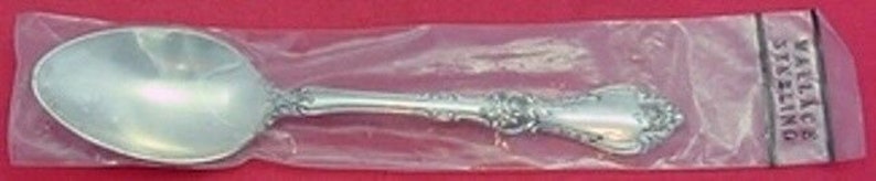 Royal Rose by Wallace Sterling Silver Teaspoon 6 Flatware New