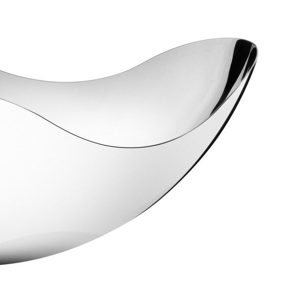 Georg Jensen Denmark MATRIX Stainless Steel Mirror Polished Bowl Small New