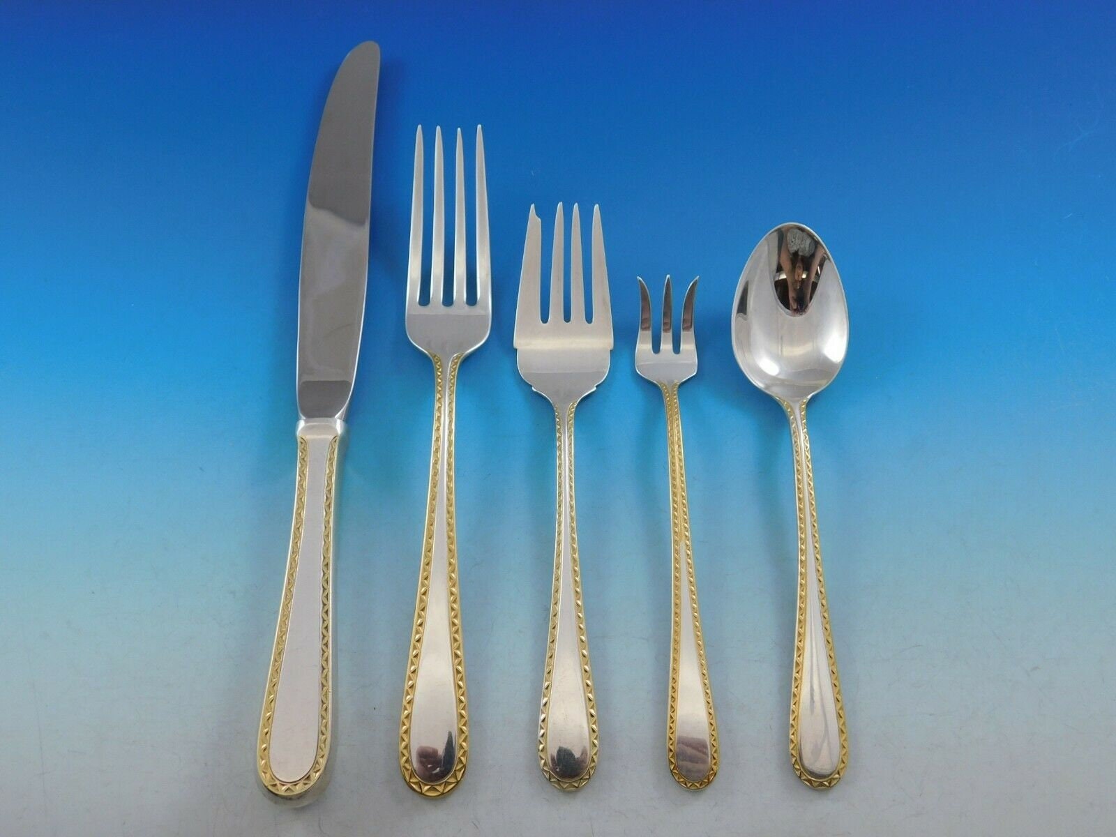 Golden winslow sterling silver flatware discount