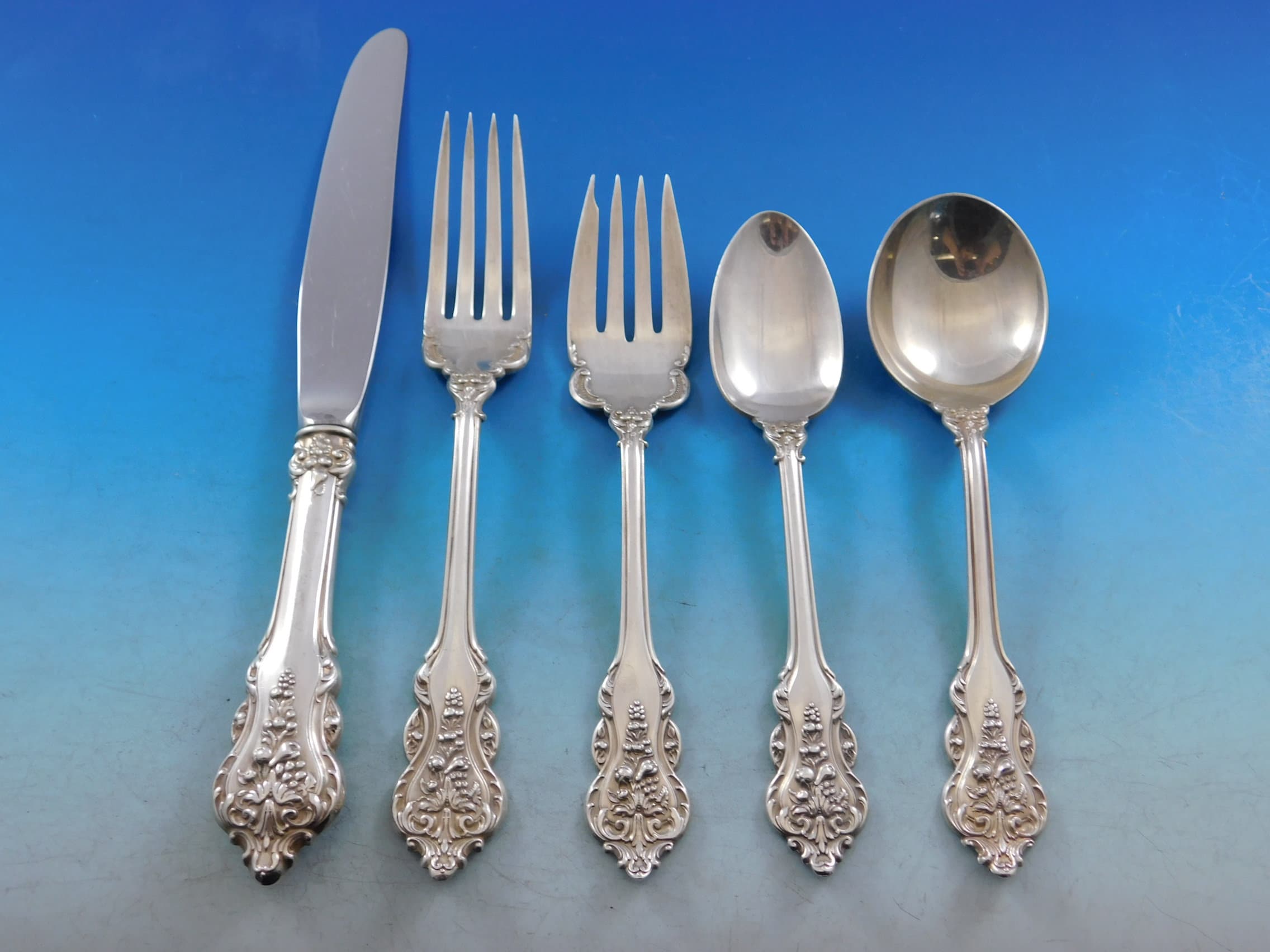 Donatello by Amston Sterling Silver Flatware Set for 8
