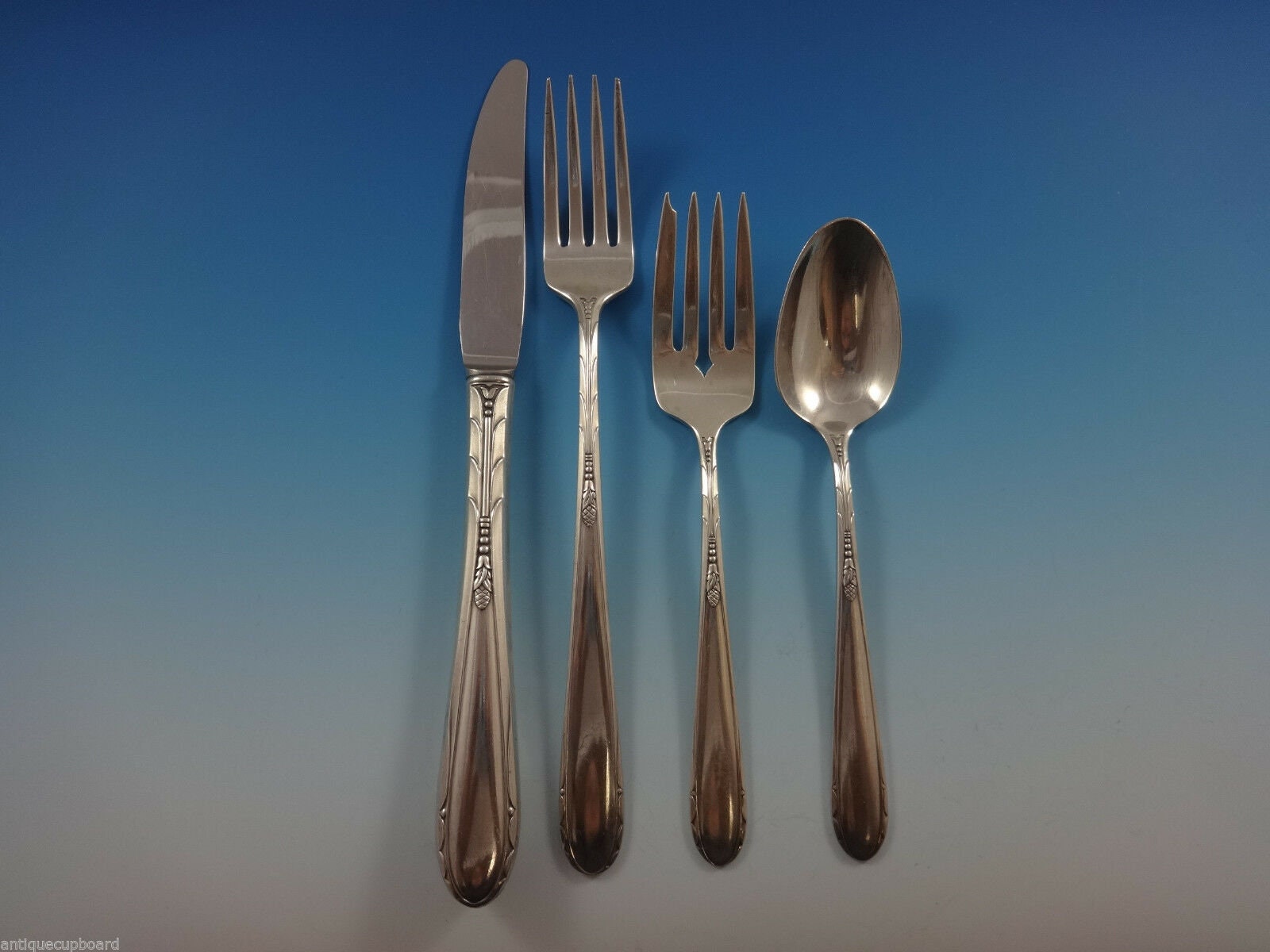 Vintage Oneida Heiress Stainless Steel Flatware Set – Gorgeous Glossy Finish, Looks Unused! Free Shipping