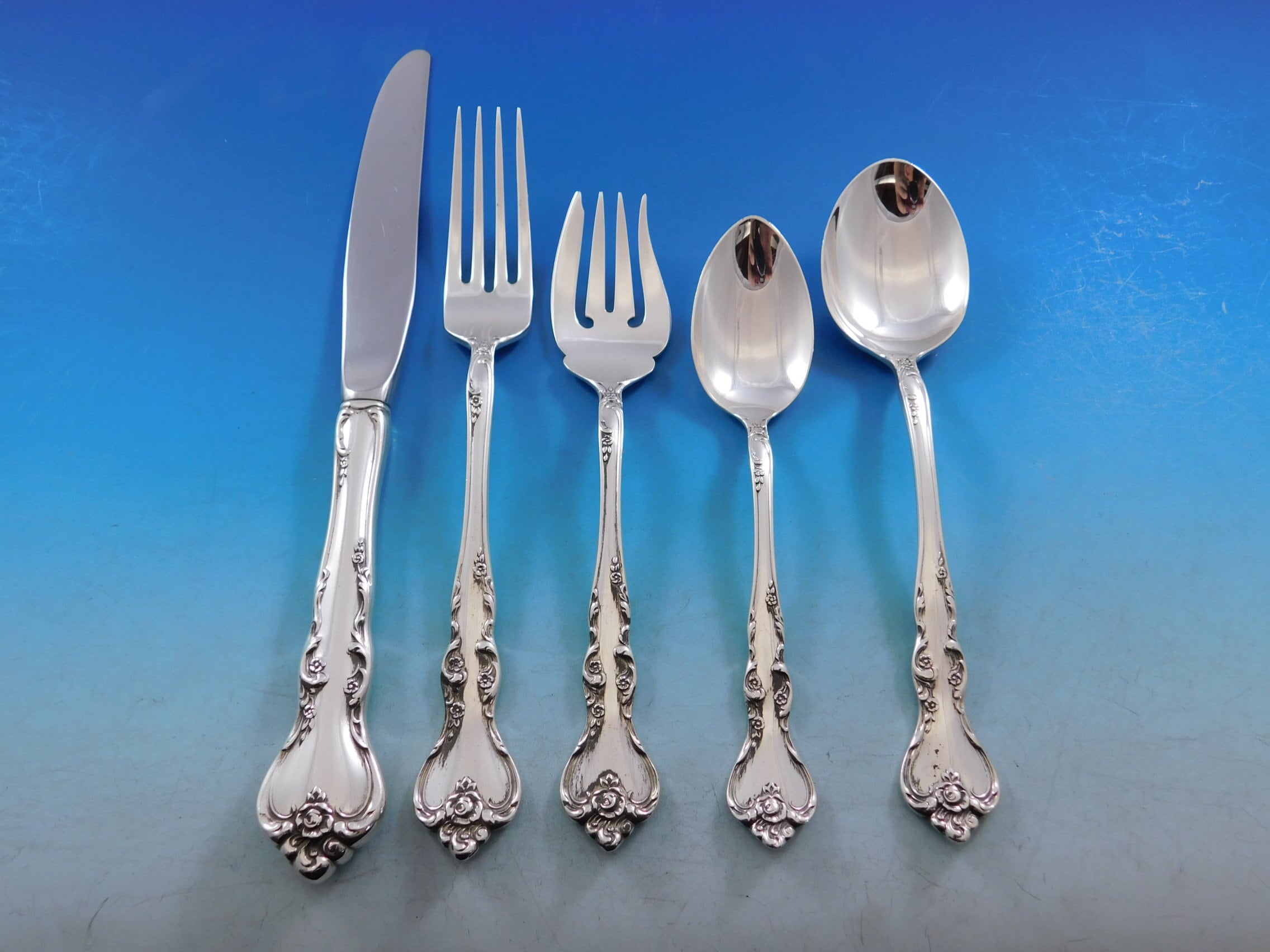 Savannah by Reed & Barton Sterling Silver Flatware Service for 12