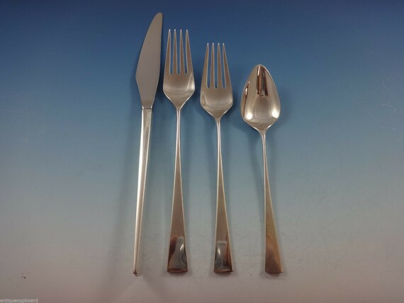 No Monograms Reed /& Barton Dimension Sterling Silver 4 Piece Place Setting