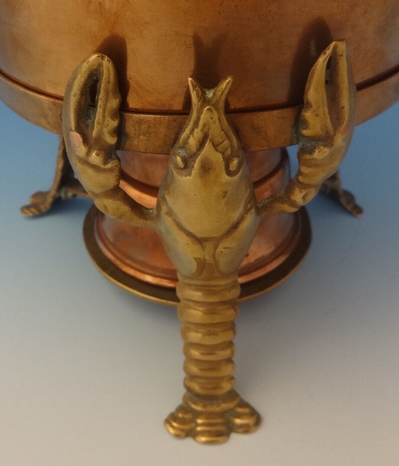 Joseph Heinrichs Lobster Pot Copper & Bronze With 3D Lobsters Etsy