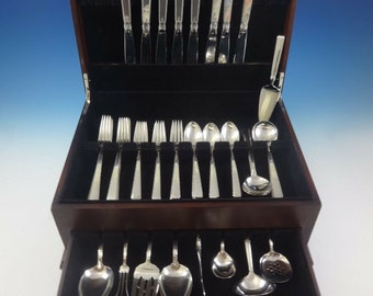 Old Lace by Towle Sterling Silver Flatware Set For 8 Service 49 Pcs