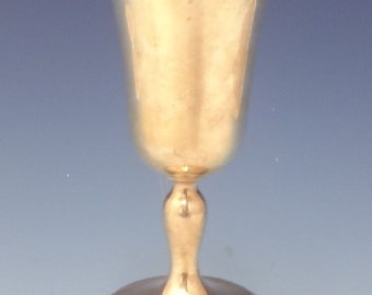 William And Mary By Lunt Sterling Silver Water Goblet With Gw Interior (#0741)