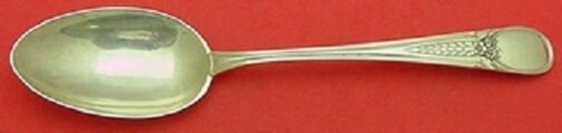 Flowered Antique By Blackinton Sterling Silver Serving Spoon 8 12