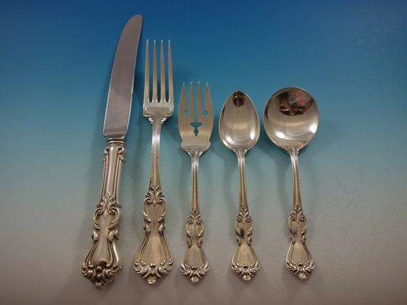 Marlborough by Reed and Barton Sterling Silver Flatware Set Service Dinner 40 Pc Etsy UK