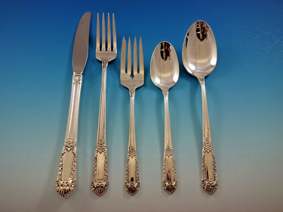 Inaugural by State House Sterling Silver Flatware Set for 8