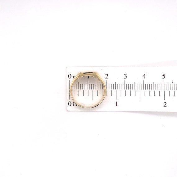 14k Yellow Gold Blank Signet Ring Jewelry (#J5770) - image 3