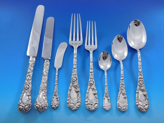 Chrysanthemum by Durgin Sterling Silver Flatware Set Service 98