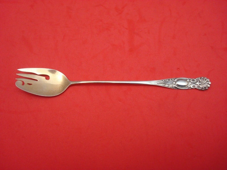 Stowell /& Co Sterling Silver Dessert Fork Gold Washed 6 Pattern Unknown by A