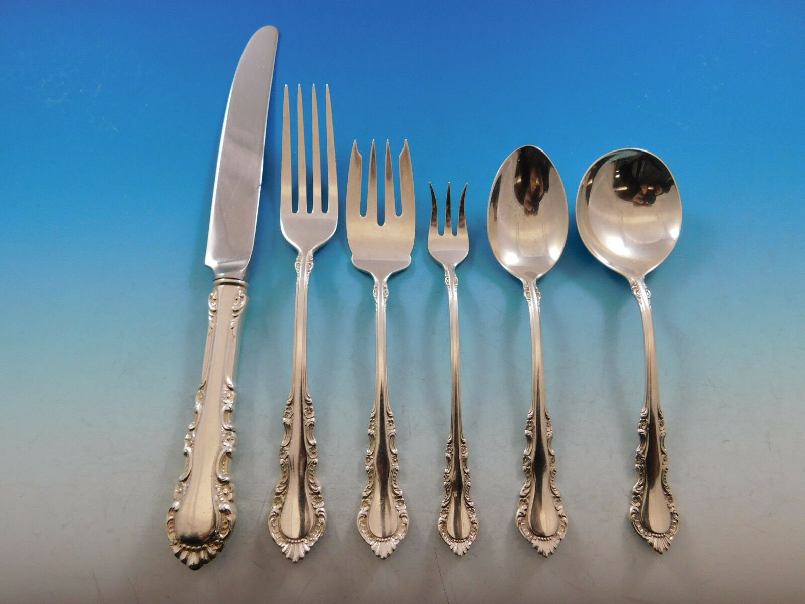 Georgian Rose by Reed & Barton Sterling Silver Flatware Service