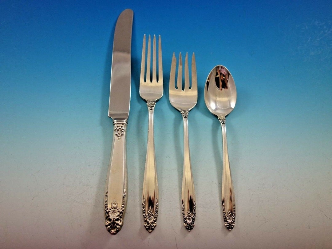 Prelude by International Sterling Silver Flatware Set Service 24