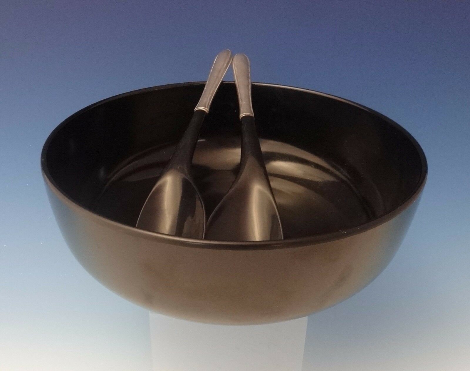 Silver Flutes By Towle Sterling Salad Set & Bowl Mid Century Mod #0085