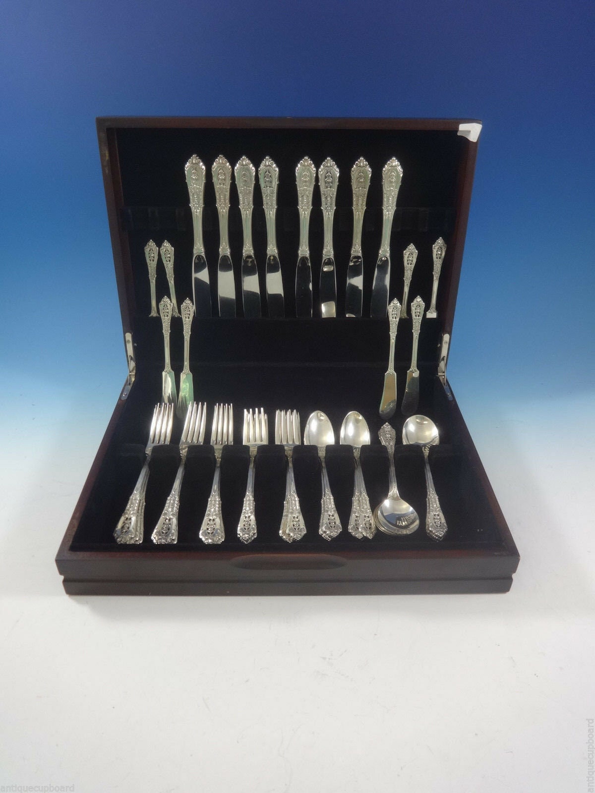 Colonial Rose by Amston Sterling Silver Flatware Set for 8 Service