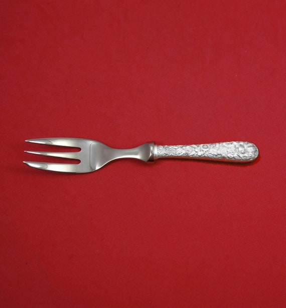 Repousse by Kirk Sterling Silver Caviar Fork 3-tine Hhws 1/4
