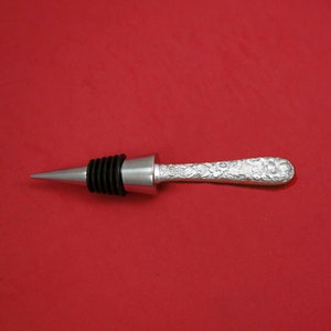 Repousse by Kirk Sterling Silver Bottle Stopper Pointed 6 1/4&quot; Custom Made