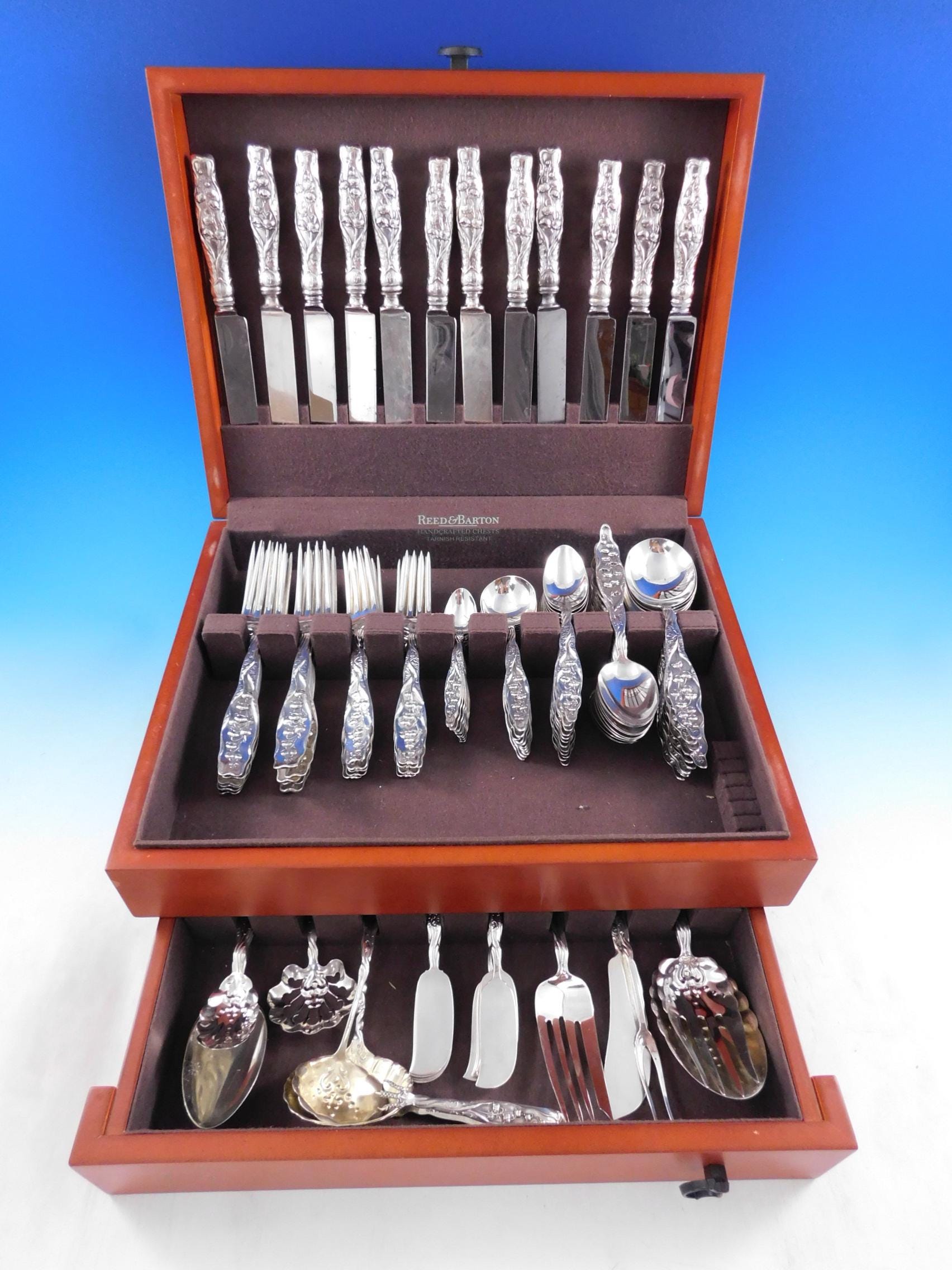 Lily of the Valley by Whiting Sterling Silver Flatware Set Service