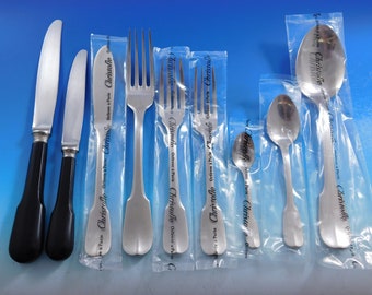 Bearn by Christofle France Stainless Steel Flatware Service Set 110 pcs Dinner