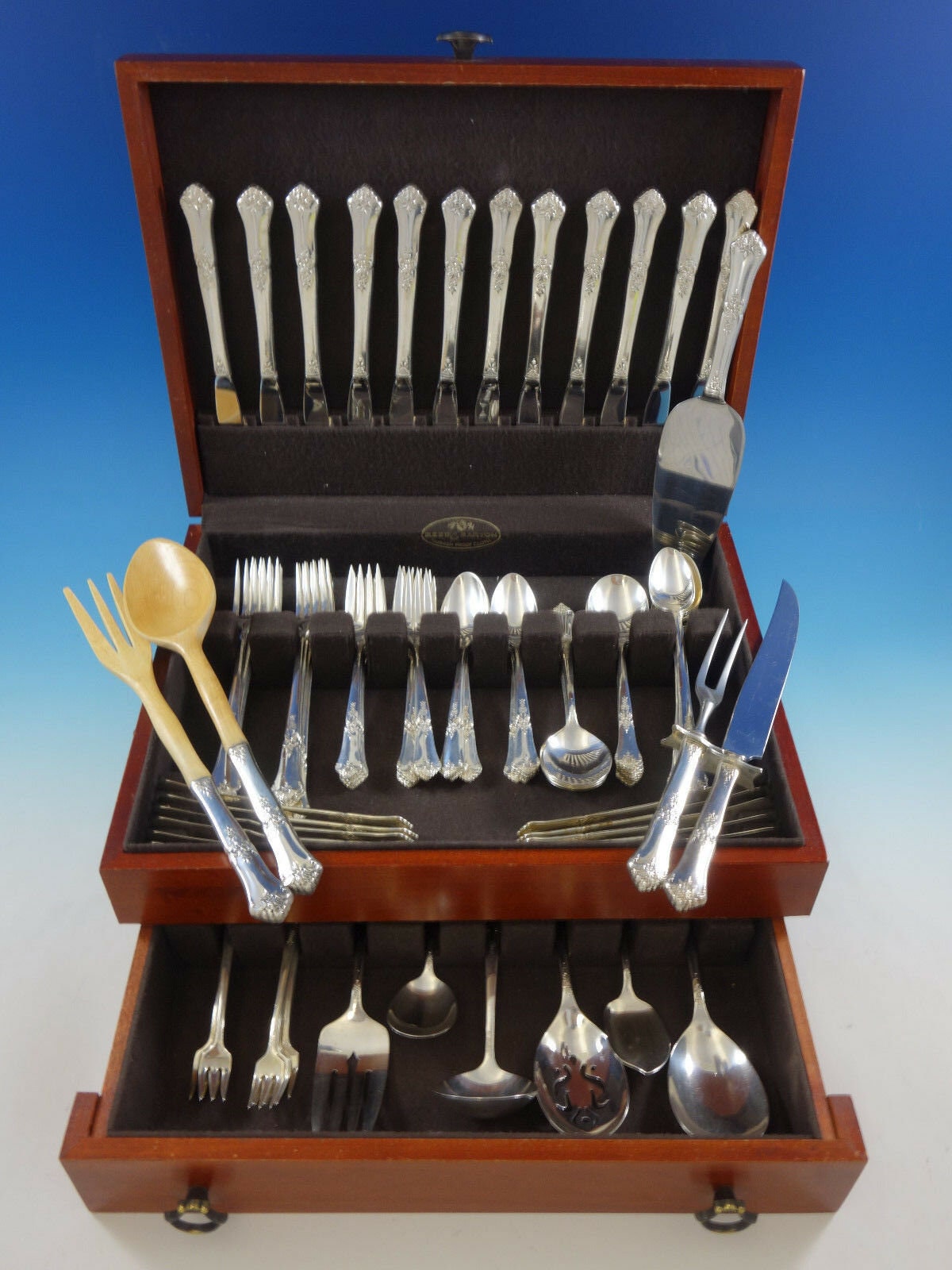 Stately by State House Sterling Silver Flatware Set 12 Service 96