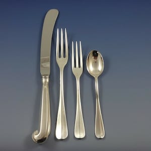 Queen Anne Williamsburg By Stieff Sterling Silver Dinner Flatware Set 32 Pcs
