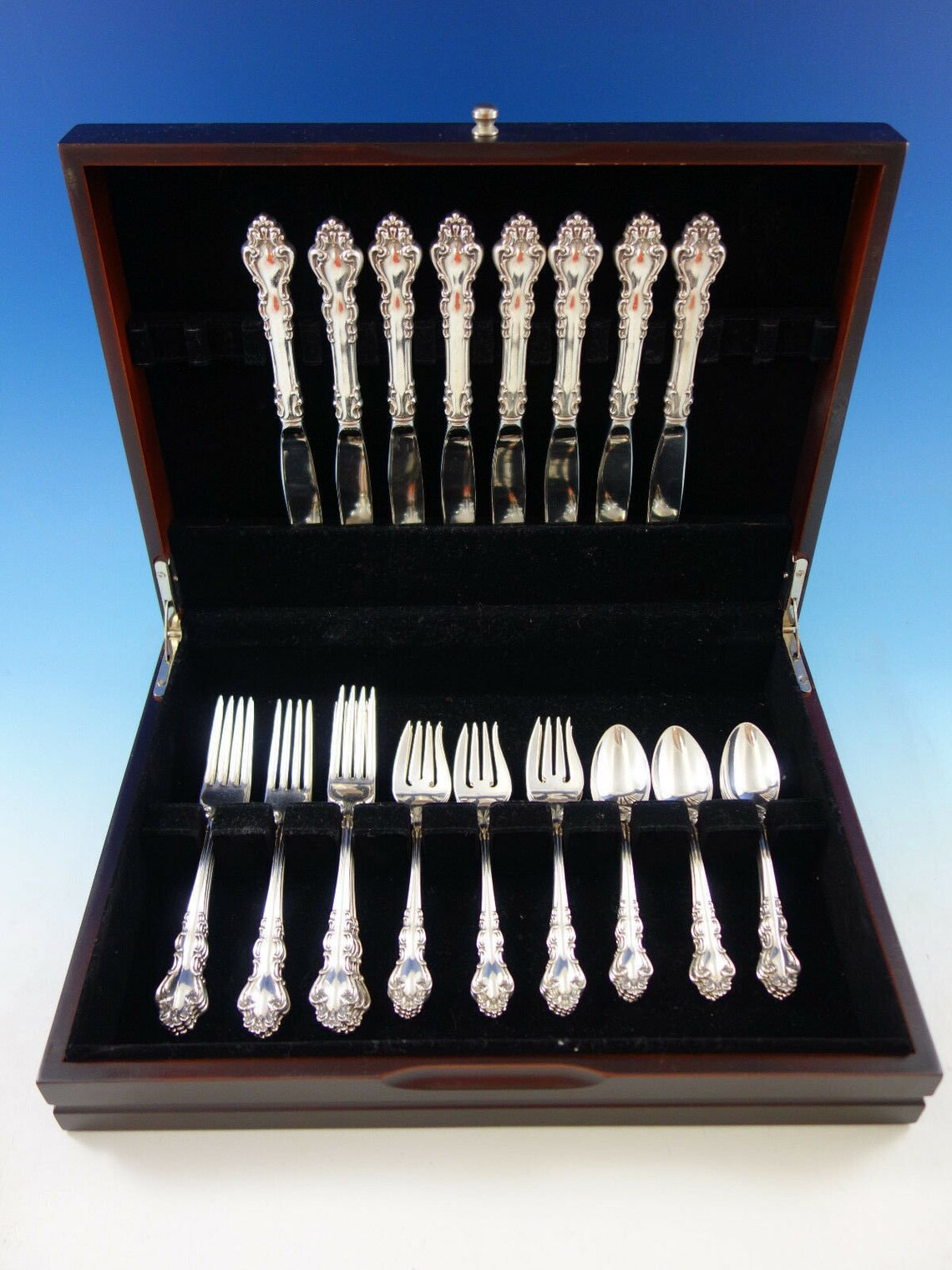 Spanish Baroque by Reed and Barton Sterling Silver Flatware Set 8 ...